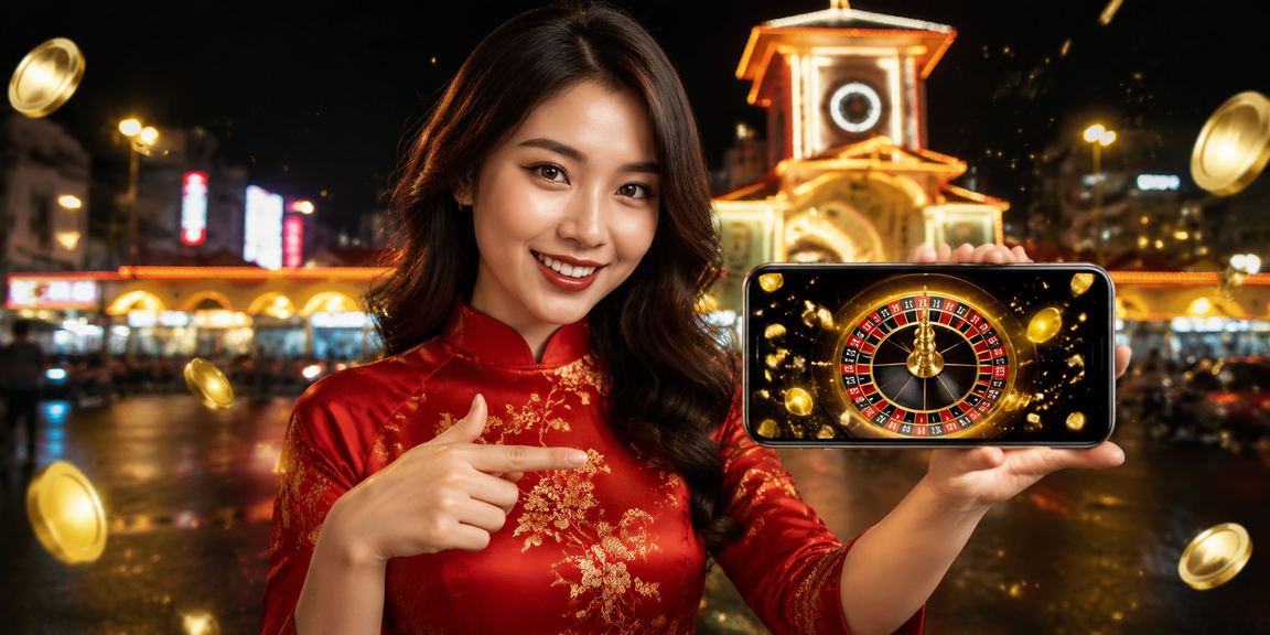 Không gian giải trí casino sang trọng tại Thành phố Hồ Chí Minh với áo dài truyền thống